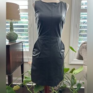 Juicy Couture Black Leather Mini Dress